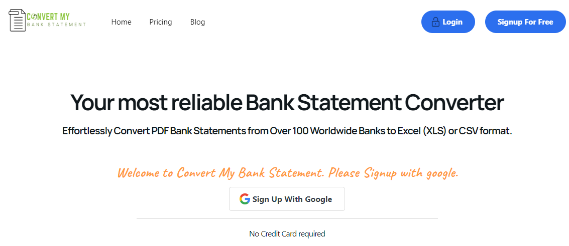 How to convert PDF Bank Statements to Excel or CSV format (Free)