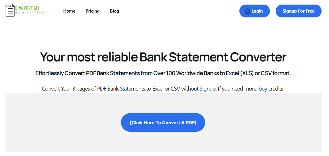 How to Convert First Horizon Bank Statement PDF to Excel or CSV