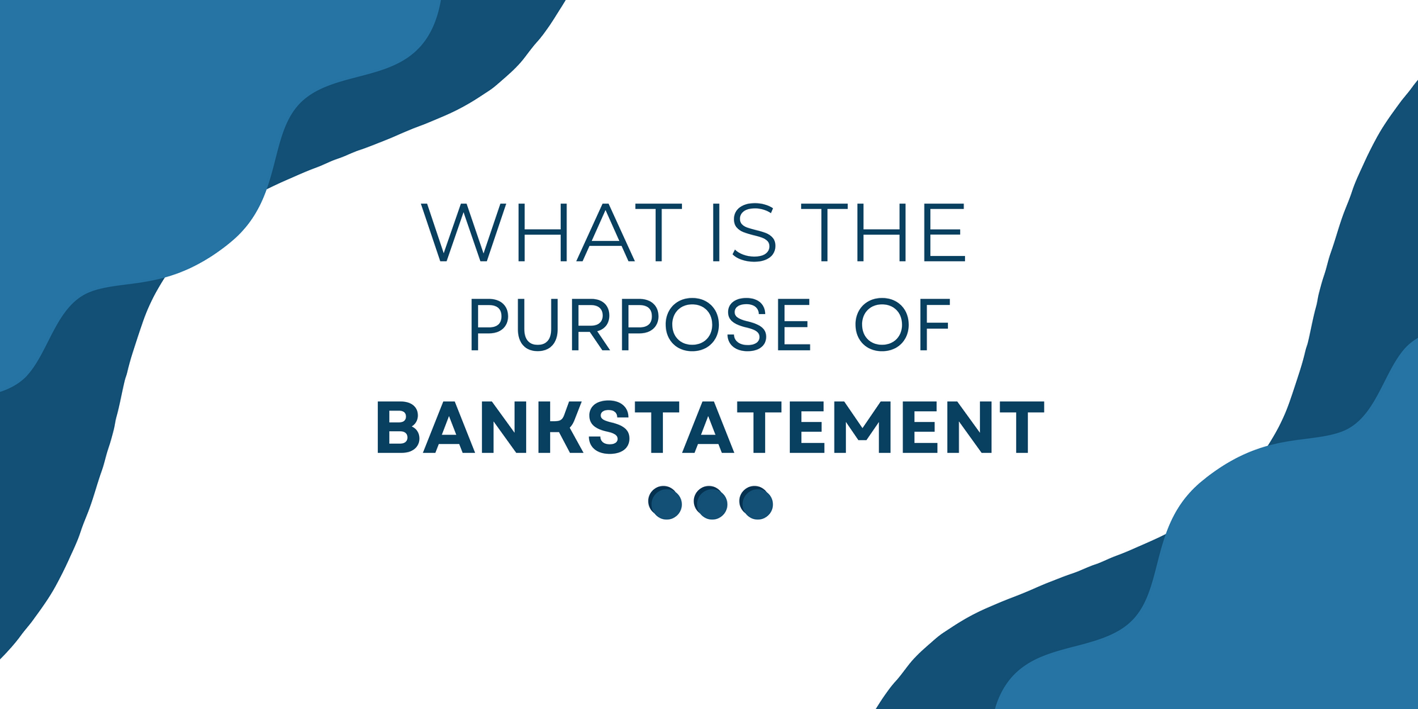 What is the purpose of a bank statement?