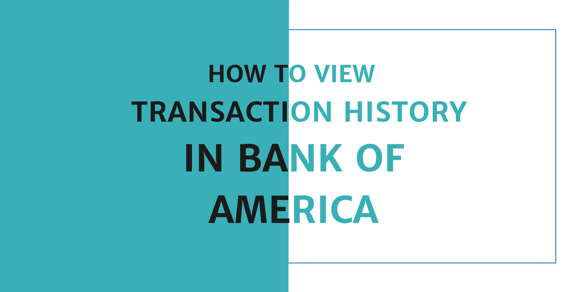 transaction history bank of america