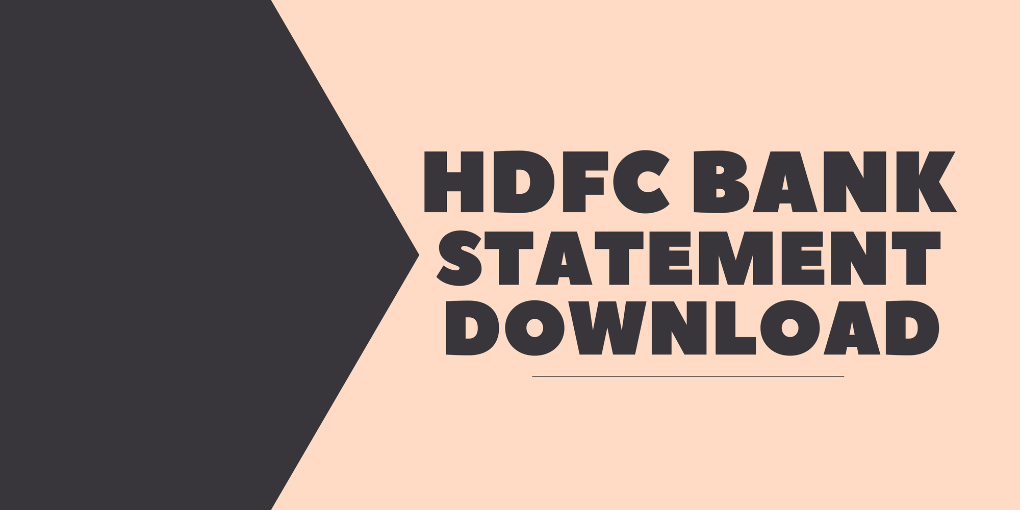 Download HDFC Bank Statement