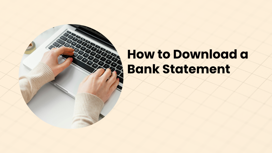 How to download a bank statement