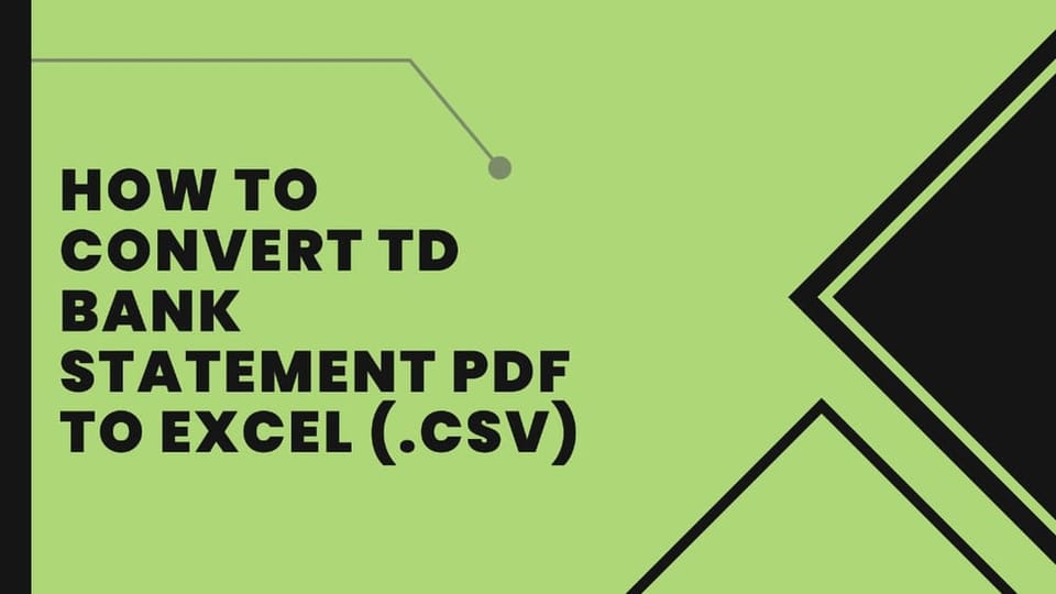 How to Convert Credit Card Statement to Excel or CSV